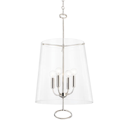 James 4 Light 15 inch Polished Nickel Pendant Ceiling Light