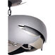 Metalo Misto 4 Light 20 inch Brass / Cola Grey / Matte Black Semi Flush Ceiling Light