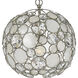 Palla 1 Light 13 inch Antique Silver Chandelier Ceiling Light