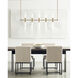 Sean Lavin Linger LED Polished Nickel Linear Suspension Ceiling Light, Integrated LED