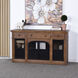 Henley 60 inch Black-Natural Wood Credenza