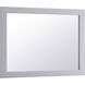 Aqua 36 X 27 inch Grey Wall Mirror