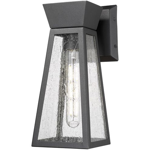 Lucian LED 12 inch Black Outdoor Wall Light