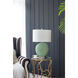 Dimpled 26 inch 60.00 watt Green Table Lamp Portable Light