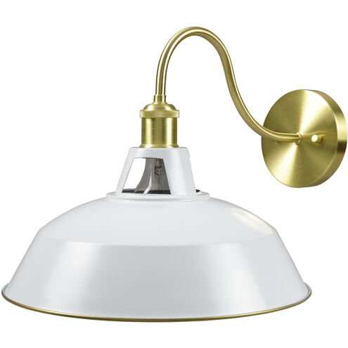 Ammi 1 Light 14 inch White Wall Sconce Wall Light