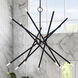 Soho 14 Light 40 inch Black Foyer Chandelier Ceiling Light