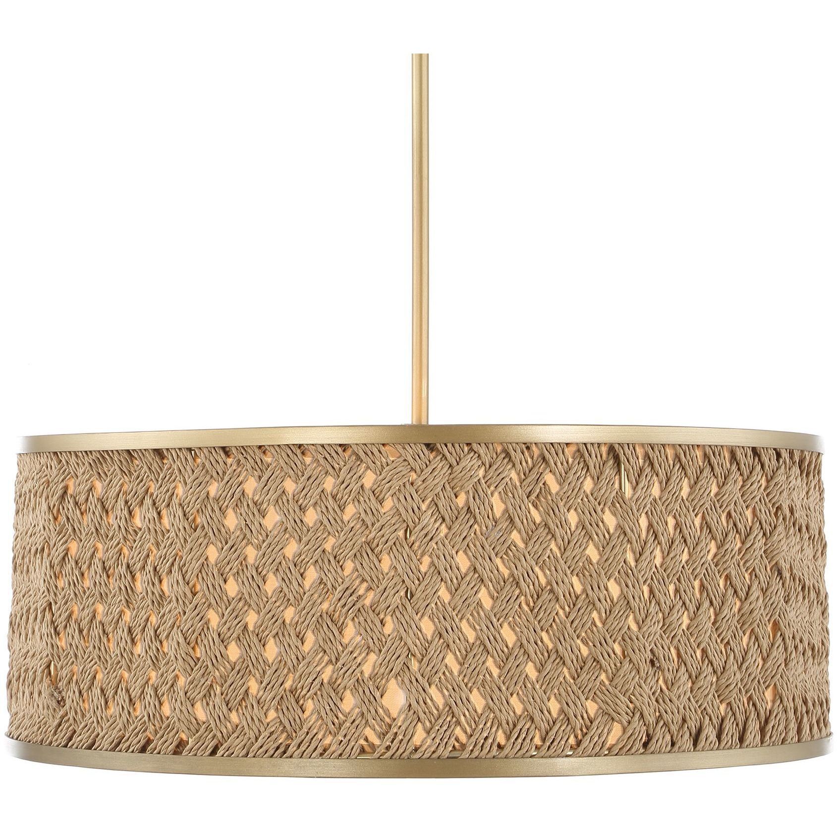 Pinchot 4 Light 22.25 inch Brushed Matte Gold Pendant Ceiling Light