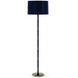 Kane 64.5 inch 150.00 watt Midnight Blue and Matte Midnight Blue with Modern Brass Floor Lamp Portable Light