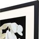 Modern Hydrangea White and Beige and Black and Neutral Framed Art