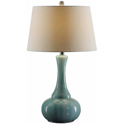 Alden 28 inch 150 watt Blue Table Lamp Portable Light