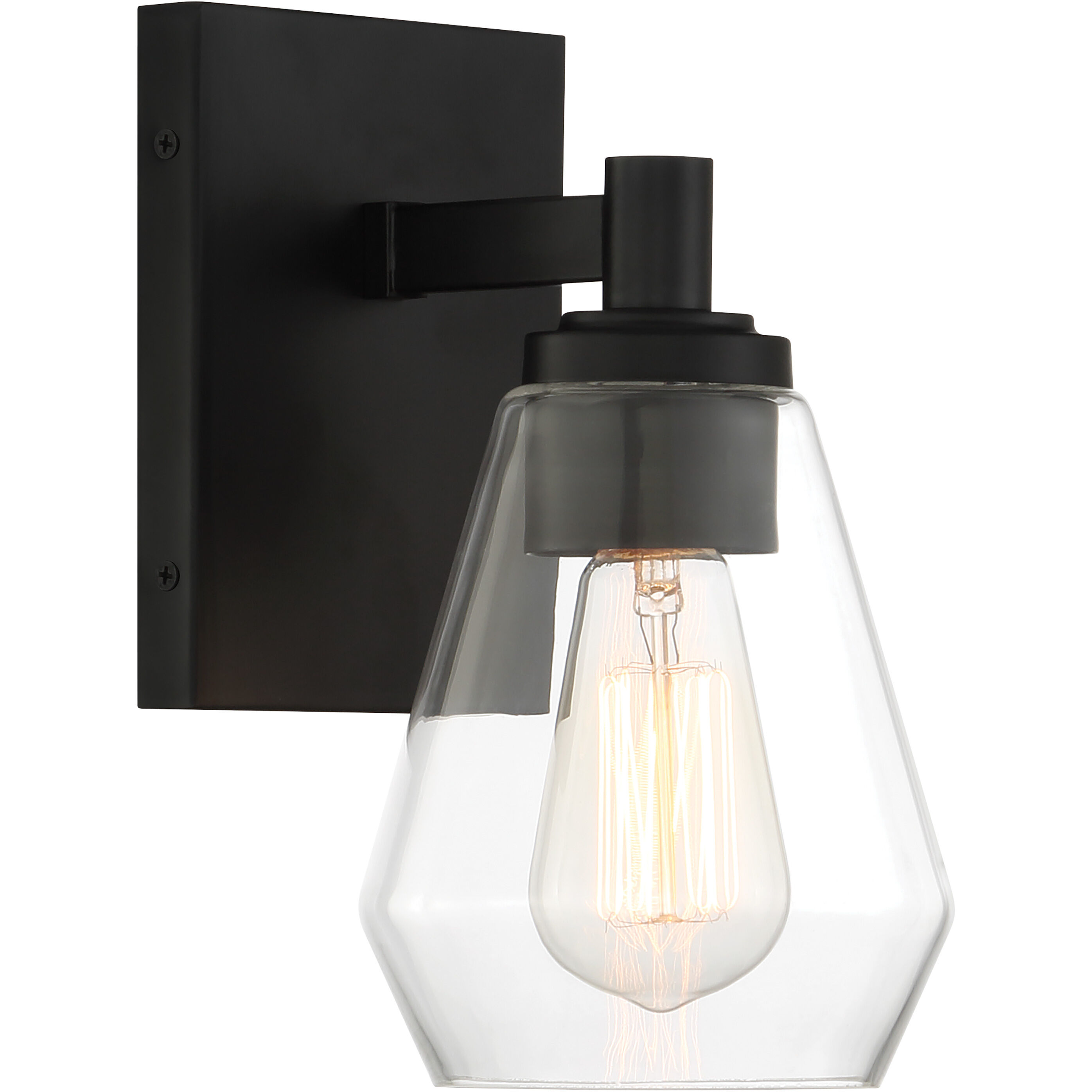 Clarity 1 Light 5.25 inch Coal Bath Vanity Wall Light