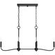 Ilia 6 Light 36 inch Matte Black Island Chandelier Ceiling Light