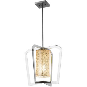 Fusion 1 Light 18 inch Chandelier Ceiling Light in Polished Chrome, Mercury Glass, Incandescent