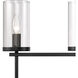 Oakland 4 Light 32.5 inch Black Vanity Light Wall Light