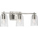 Adley 3 Light 23 inch Polished Nickel Bath Vanity Wall Light