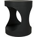 Eclipse 26 X 22 inch Matte Black Side Table, Round
