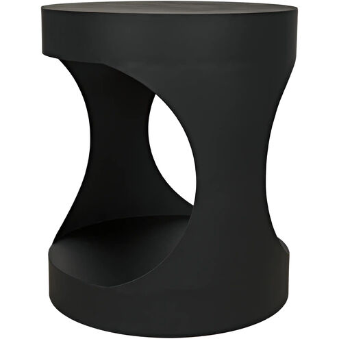 Eclipse 26 X 22 inch Matte Black Side Table, Round