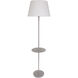 Vernon 61 inch 100 watt Platinum Gray Floor Lamp Portable Light