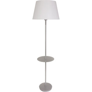 Vernon 61 inch 100 watt Platinum Gray Floor Lamp Portable Light