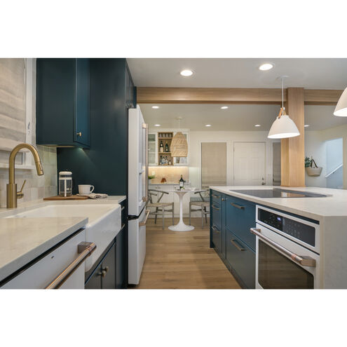 Nordic 1 Light 14.25 inch Tan Leather/White Single Pendant Ceiling Light in Tan Leather and White