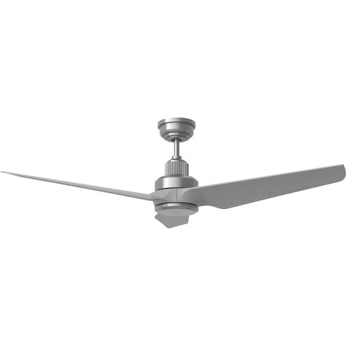 Ruhlmann 52 inch Brushed Steel with Silver ABS Blades Indoor/Outdoor Smart Ceiling Fan