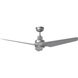 Ruhlmann 52 inch Brushed Steel with Silver ABS Blades Indoor/Outdoor Smart Ceiling Fan
