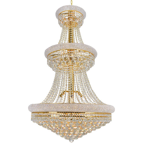 Empire 32 Light 30 inch Gold Down Chandelier Ceiling Light