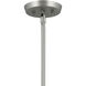Arcus LED 39.25 inch Satin Nickel with Black Chandelier Ceiling Light