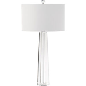 Alexis 32 inch 150.00 watt Flutted Crystal Table Lamp Portable Light