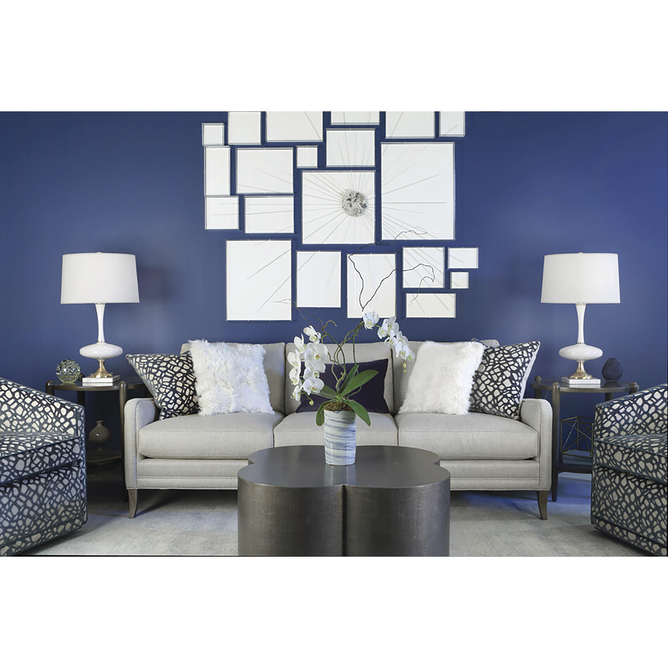 Raquel 30 inch 150 watt White Glass with Modern Brass Table Lamp Portable Light, Modern Brass Accents