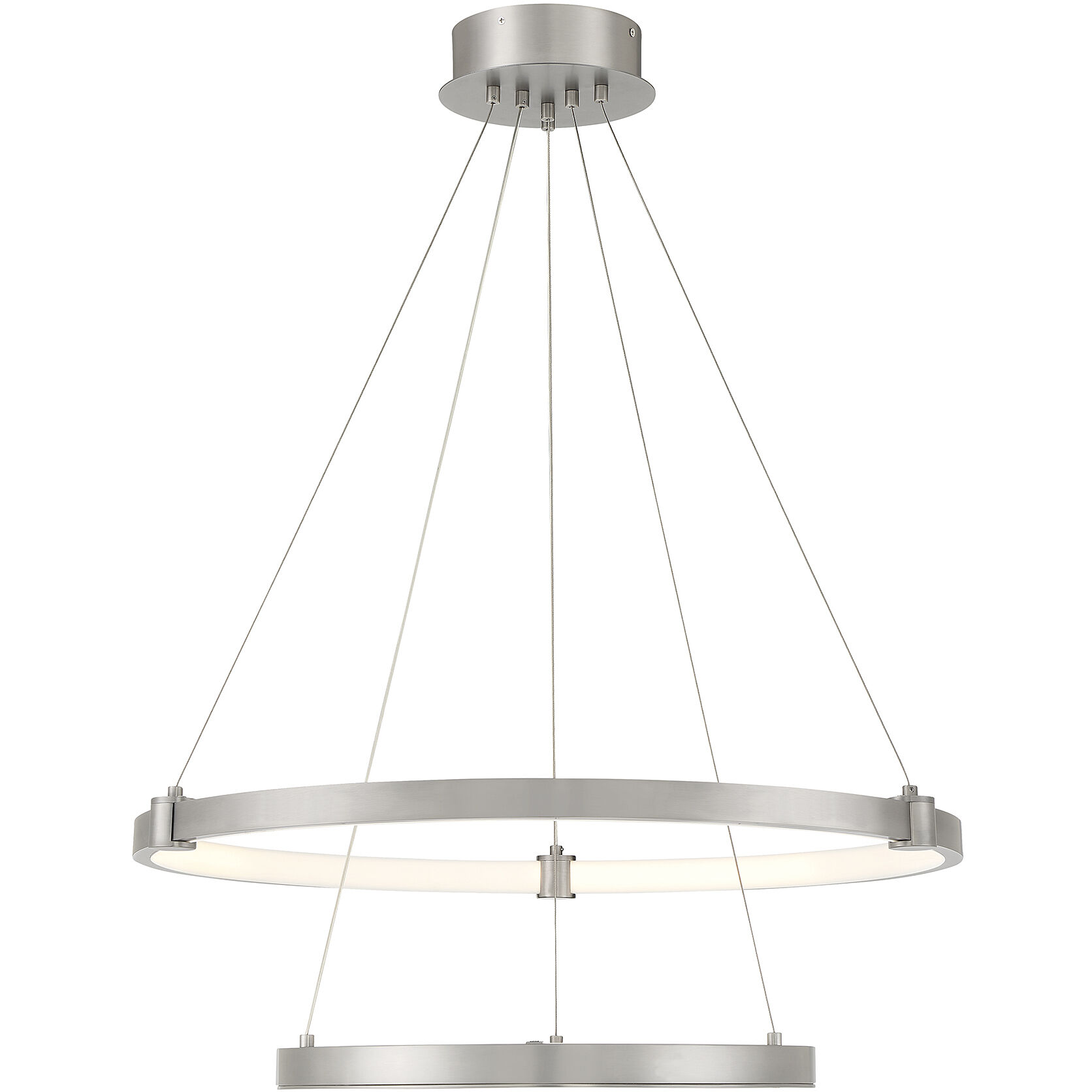 Mayer LED 28 inch Antique Nickel Chandelier Ceiling Light