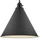 Arti 1 Light 15 inch Black Pendant Ceiling Light