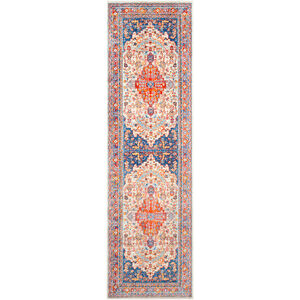 Preston 59 X 31 inch Pale Pink/Rose/Beige/Sky Blue/Cream/Burnt Orange Rugs, Rectangle