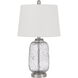Solaro 23.5 inch 100.00 watt Brushed Steel Table Lamp Portable Light