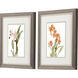 Floral Beauty Orange and Green and Beige and Neutral Framed Art