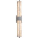 Alabaster Rocks LED 30 inch Brushed Nickel Linear Wall/Bath Wall Light