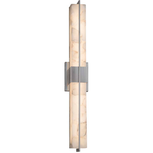 Alabaster Rocks LED 30 inch Brushed Nickel Linear Wall/Bath Wall Light