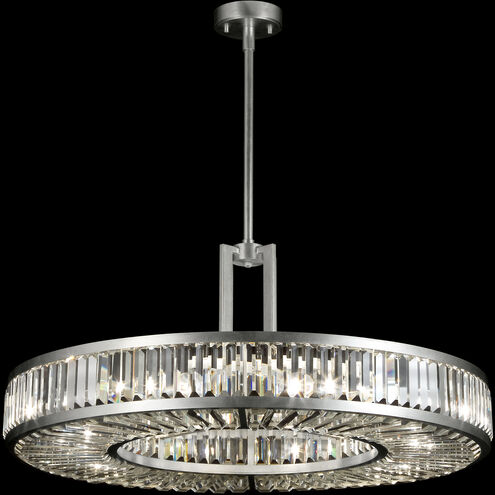 Crystal Enchantment 8 Light 37 inch Silver Pendant Ceiling Light