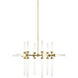 Sean Lavin Linger LED 42.8 inch Natural Brass Chandelier Ceiling Light, Integrated LED