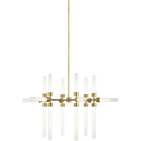 Sean Lavin Linger LED 42.8 inch Natural Brass Chandelier Ceiling Light, Integrated LED