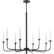Lexington Green 8 Light 38 inch Matte Black Chandelier Ceiling Light