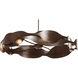 Waves 6 Light 34.2 inch Bronze Pendant Ceiling Light