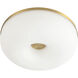 Jada 12 inch Brushed Gold Flush Mount Ceiling Light