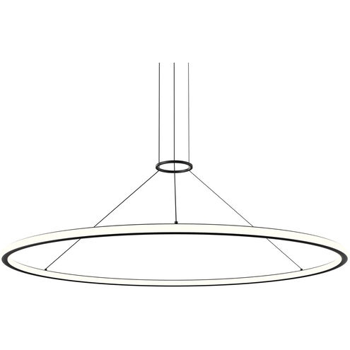 Luna LED 62 inch Satin Black Pendant Ceiling Light