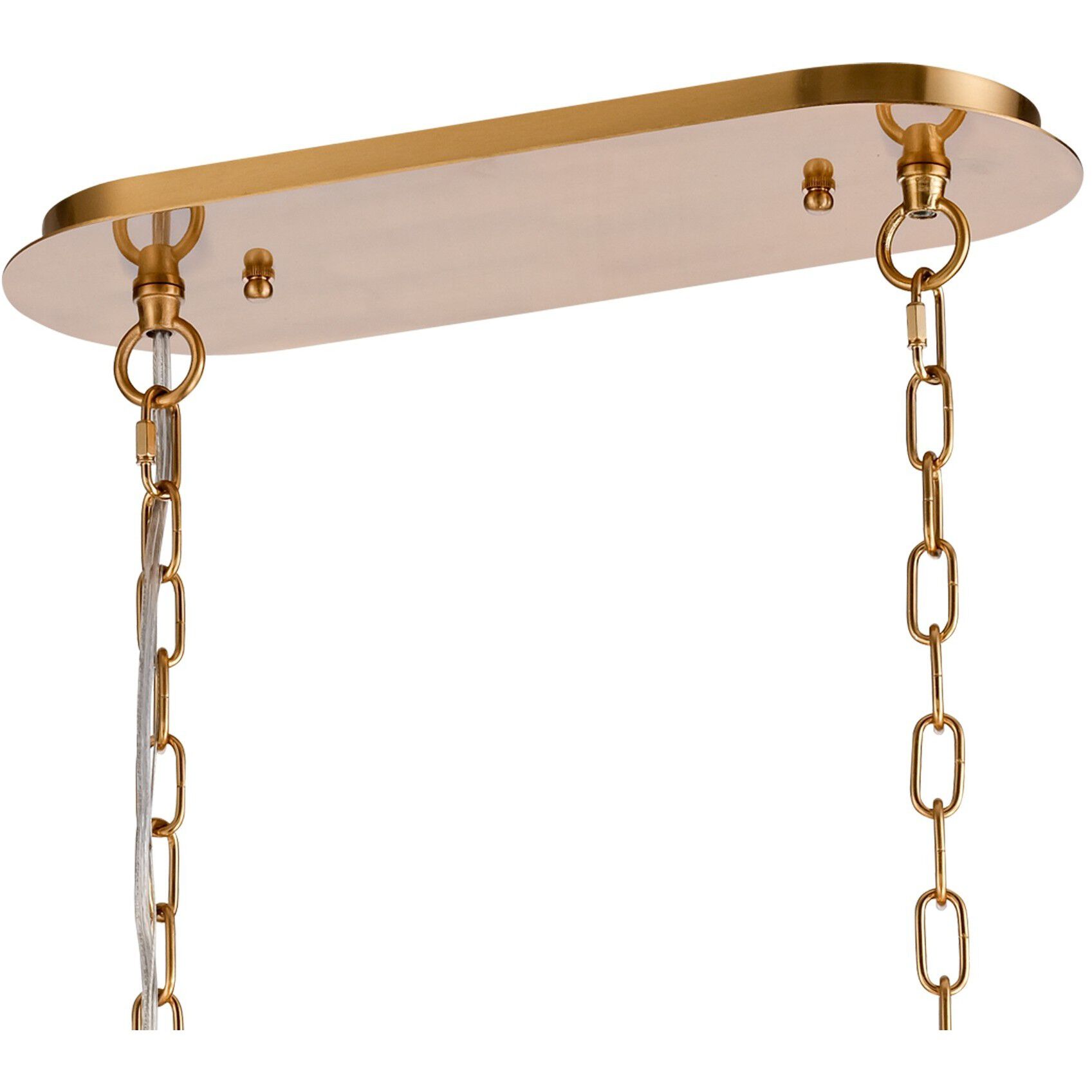 Anastasia 8 Light 47.25 inch Lacquered Gold Linear Chandelier Ceiling Light