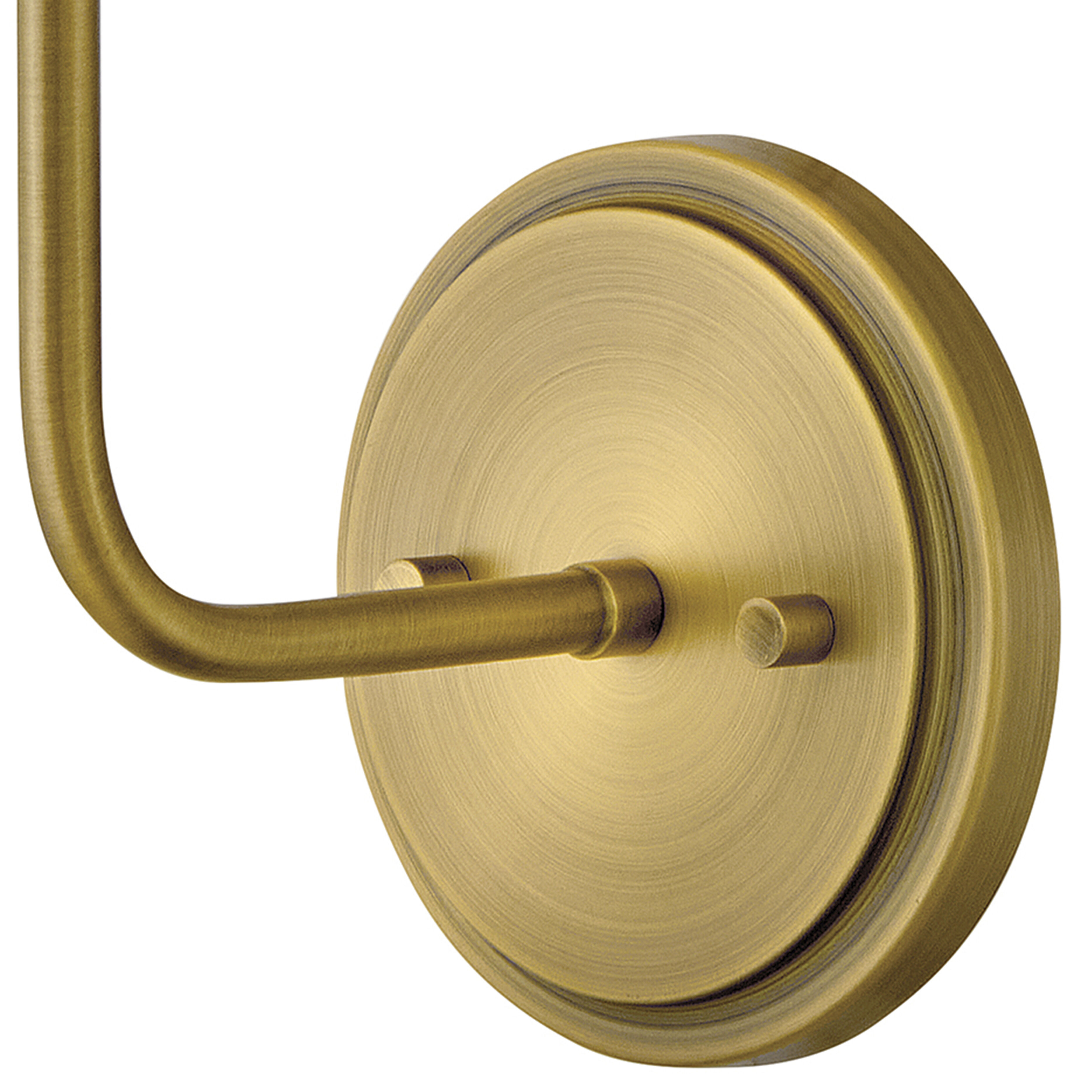 Clarke 1 Light 7.25 inch Lacquered Dark Brass Sconce Wall Light in Lacquered Dark Brass with Off White