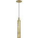 Mick De Giulio Sottile LED Natural Brass Pendant Ceiling Light, Integrated LED