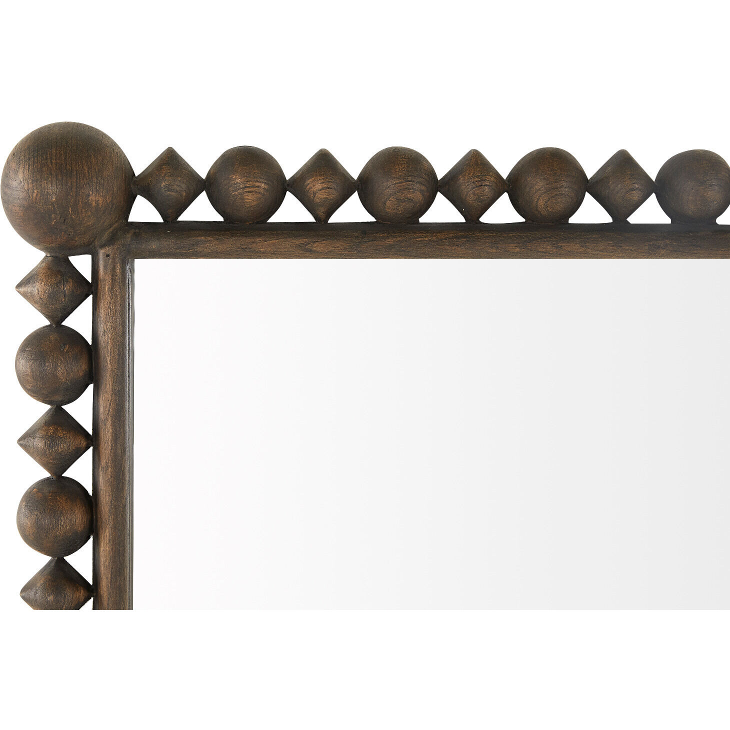 Beau 58 X 41.5 inch Antique Brown Mirror
