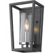 Mercer 1 Light 6 inch Matte Black Wall Sconce Wall Light