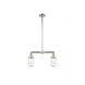Franklin Restoration Dover 2 Light 21 inch Polished Nickel Island Light Ceiling Light in Seedy Glass, Franklin Restoration